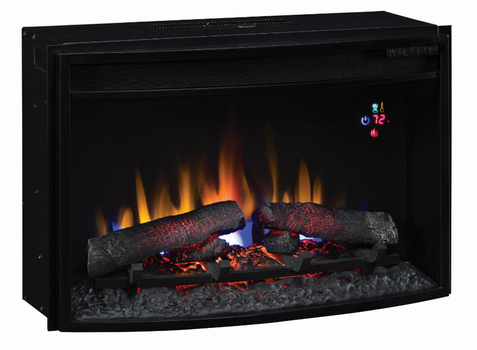 26" ClassicFlame SpectraFire Curved Electric Fireplace Insert