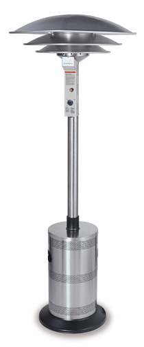 93'' Stainless Steel Deluxe LP Gas Triple Dome Commercial Outdoor Heater