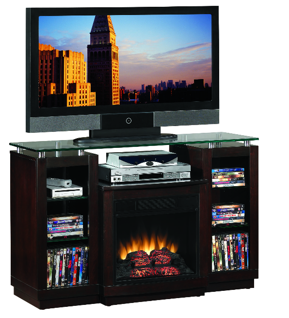 47.5'' Ashburn Espresso Entertainment Center Electric Fireplace