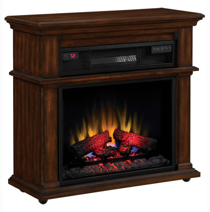32'' Bennington Premium Walnut Infrared Electric Fireplace