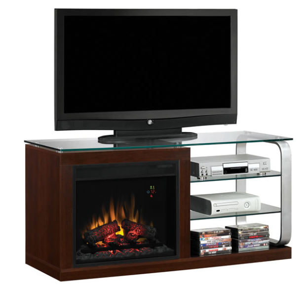 52'' Bellville Midnight Cherry Entertainment Center Electric Fireplace