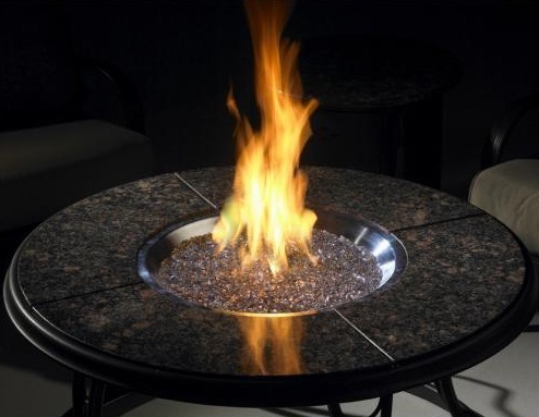 42'' Chat Granite Fire Pit Table