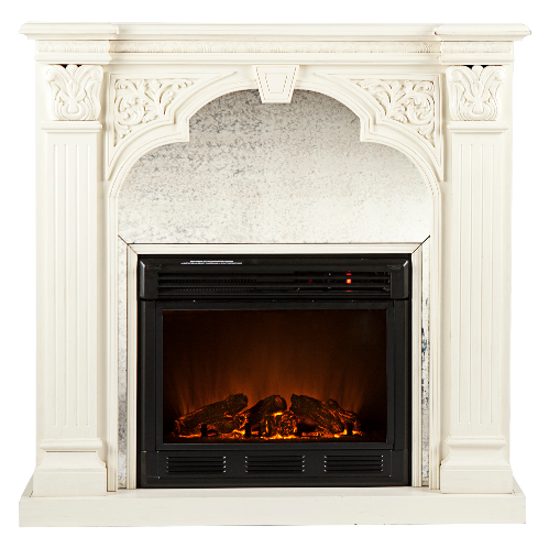 42'' Holly & Martin Andorra Electric Fireplace-Ivory