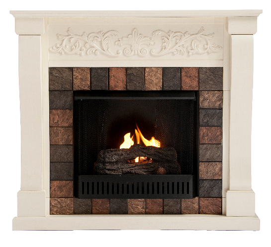 45'' St. Rolento Ivory Gel Fuel Fireplace