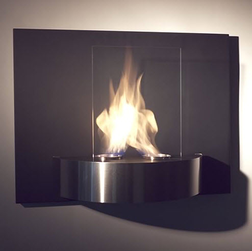 25.99" Vivido Wall Mounted Ethanol Bio-Fireplace