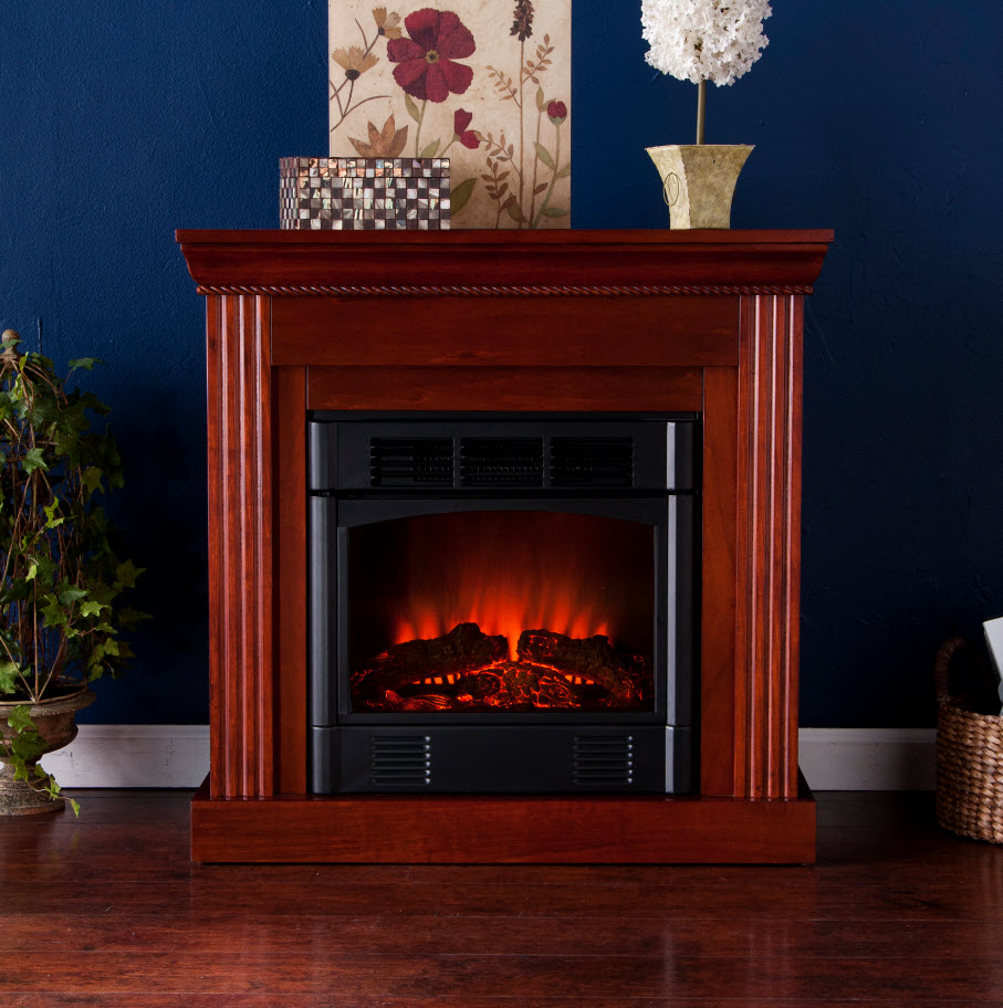 29.5" Wexford Petite Wall or Corner Mahogany Electric Fireplace