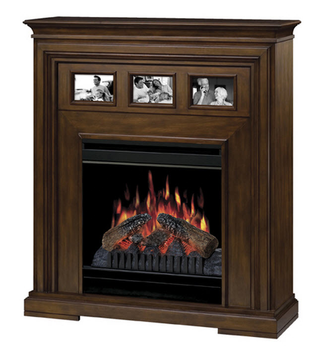 37.5" Dimplex Acadian Walnut Electric Fireplace
