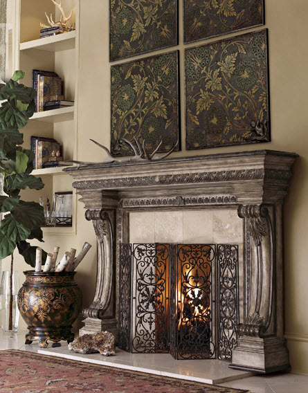 84" Casa Bella Fireplace Surround - Light