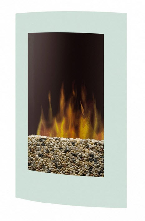 22.75" Dimplex Convex White Electric Wall Fireplace