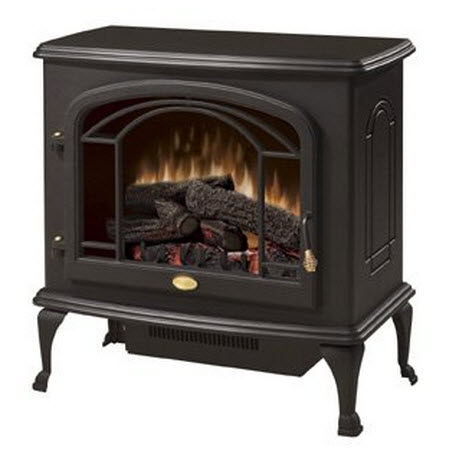 26.9" Dimplex Deluxe Black Stove Electric Fireplace