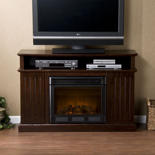 48" Kingsbury Media Espresso Electric Fireplace