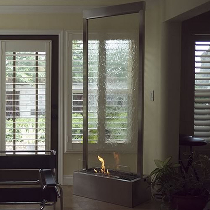 94" Gardenfall Stainless Steel Fire Fountain