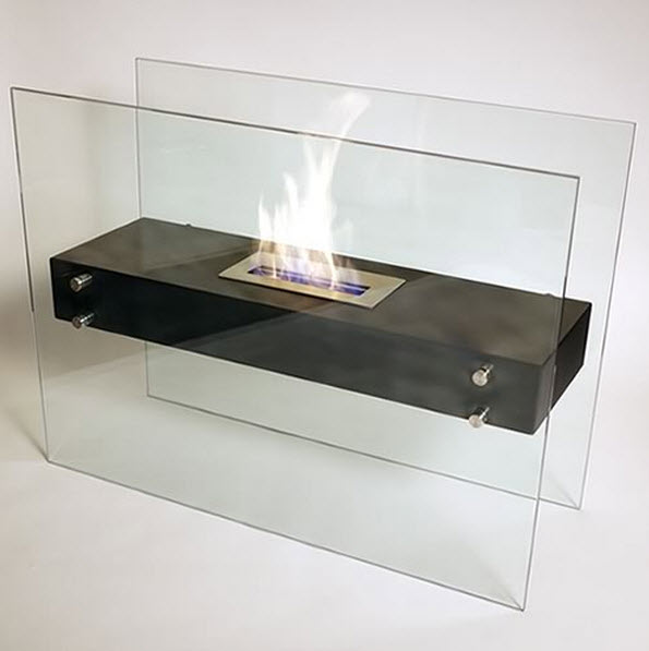 31.49" La Strada Ethanol Floor Bio-Fireplace