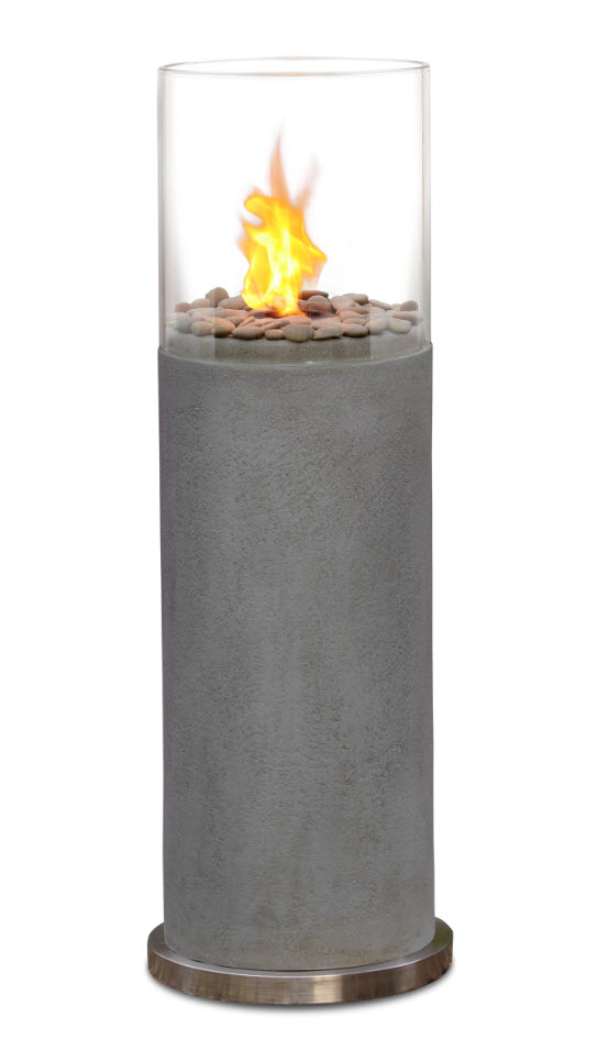 39.6" Modestio Gray Fire Column