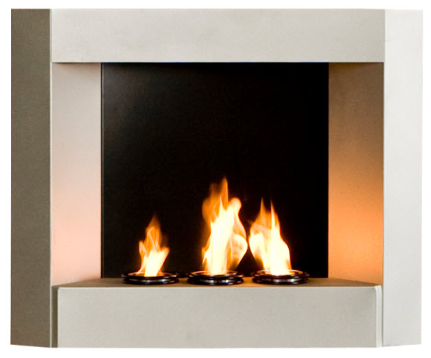 29.5" Silver Wall Mount Fireplace 