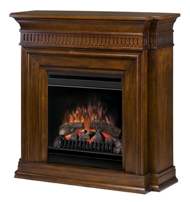 40" Dimplex Troy Walnut Electric Fireplace