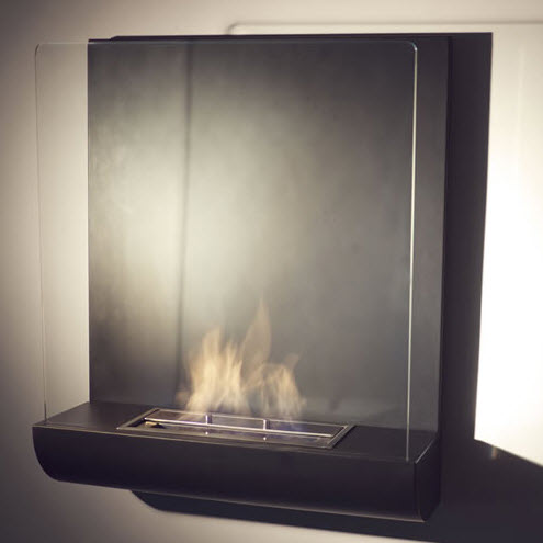 23.62" Vampa Wall Mounted Ethanol Bio-Fireplace