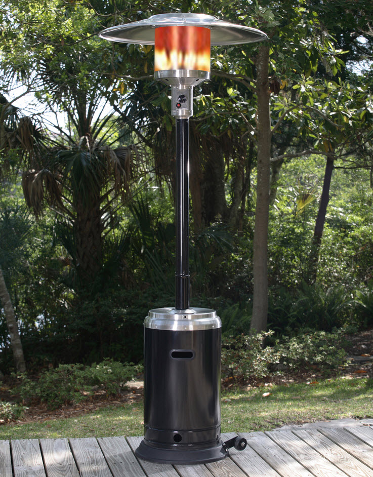 89'' Lotus Stainless Steel Black Commercial Patio Heater