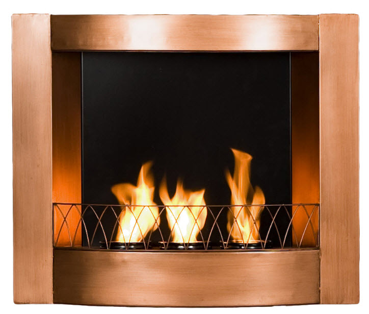 27.25" Copper Wall Mount Fireplace 