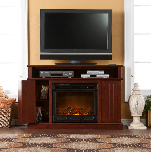 48" Holly & Martin Fenton Media Electric Fireplace-Cherry