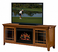 70.8" Dimplex Ambleside Oak Entertainment Center Fireplace