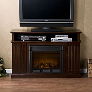 48" Kingsbury Media Espresso Electric Fireplace