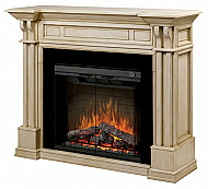 63" Dimplex Kendal Parchment Purifire Electric Fireplace