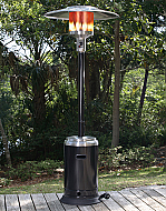 89'' Lotus Stainless Steel Black Commercial Patio Heater