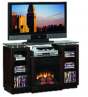 47.5'' Ashburn Espresso Entertainment Center Electric Fireplace