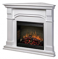 51.4" Dimplex Oxford White Corner Electric Fireplace