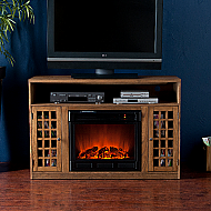 48'' Holly & Martin Mason Media Electric Fireplace-Weathered Oak