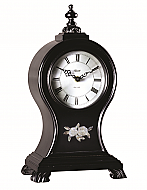 7.5'' Oak Ridge Black Quartz Hermle Mantel Clock