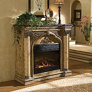 57" Arch Electric Fireplace