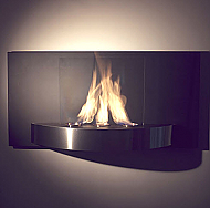 39.37" Vivo Wall Mounted Ethanol Bio-Fireplace
