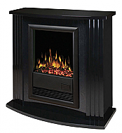 36.25" Dimplex Mozart Black Electric Fireplace