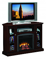 46'' Bancroft Antique Cherry Entertainment Center Electric Fireplace