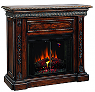 50'' San Marco Antique Walnut Electric Fireplace