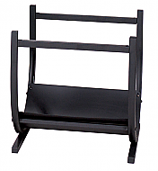 17'' Black Wrought Iron Log Rack
