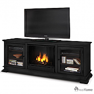 67.75" Norisse Espresso Gel Fuel Fireplace
