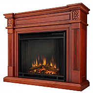 35.75" Elise Mahogany Electric Fireplace