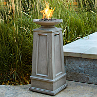 34" Corscica Limestome Propane Fire Column