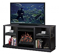 60.5" Dimplex Cornet Black Entertainment Center Fireplace