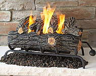 24� Convert-to-Gel Log Set - Oak Finish