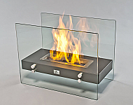 23.5" Murano Slate Modern Fireplace