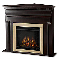 48" Washington Dark Walnut Corner Electric Fireplace