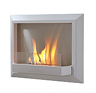 30.1" Envision White Wall Fireplace