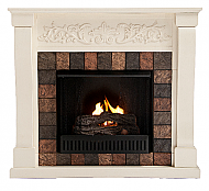 45'' St. Rolento Ivory Gel Fuel Fireplace