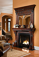 84" Casa Bella Dark Fireplace Surround 