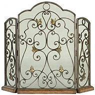 45" Scrolled Iron Mantel Screen