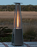 88.3'' Piezo Stainless Steel Pyramid Flame Heater